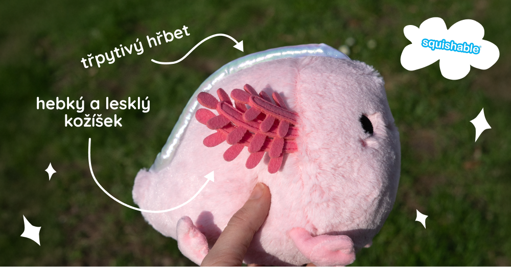 Squishable axolotl mini